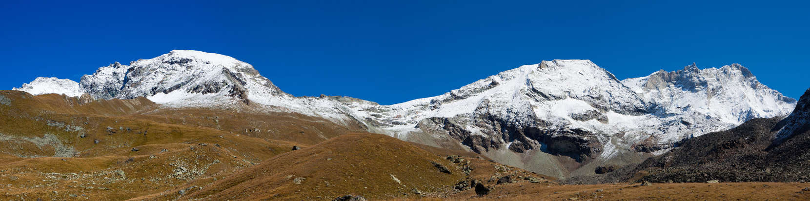  Les Diablons, Col de Tracuit, Cabane de Tracuit, Tête de Milon, Bishorn, Gd Gendarme, Weisshorn