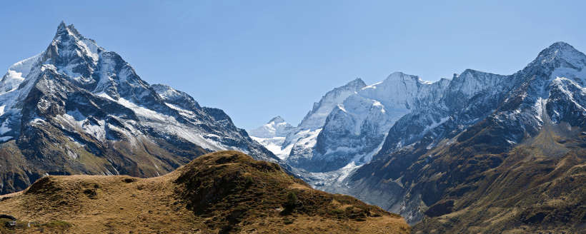 Besso und Dent Blanche Gruppe im Val d'Anniviers: Besso, Pointe de Zinal, Dent Blanche, Grand Cornier, Bouquetins, Pigne de la Lé