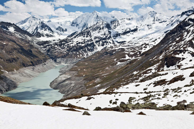 Val des Dix: Lac des Dix; La Cassorte; Pigne d´Arolla; Glacier de Cheilon; Mont Blanc de Cheilon; La Serpentine; La Ruinette; La Luette; Le Pleureur