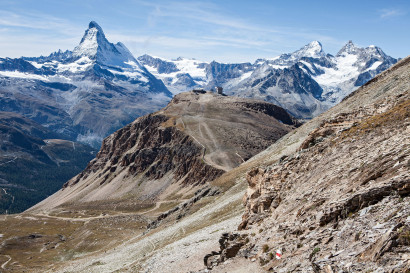 Blauherd - Oberrothorn: Matterhorn, Dent d´Hérens, Grand Combine de Grafeneire, Unterrothorn, Dent Blanche, Ober Gabelhorn