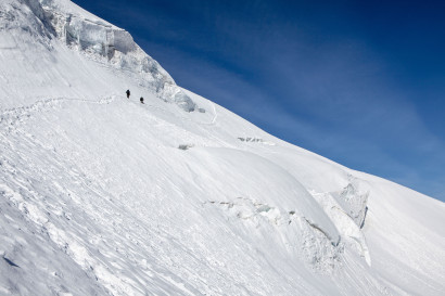 Triftgletscher, Nordwestflanke, Seracs