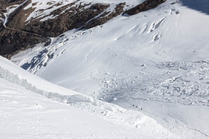 Triftgletscher - Seracs, Spalten und Lawinen