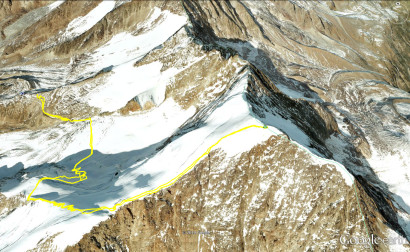 Google-earth: Hohsaas -Weissmies