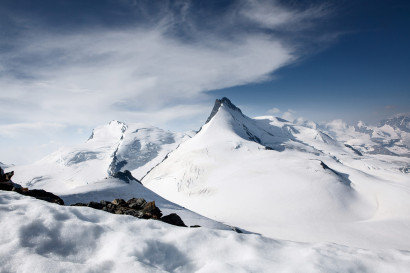 Strahlhorn und Rimpfischhorn vom Feechopf